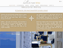 Tablet Screenshot of hotelkallisto.com